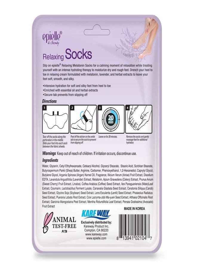 Epielle Relaxing & Nourishing Hand & Foot Masks, Repair and Soften Dry, Overworked Skin, Self Care Gifts for Women, Spa Kit, Stocking Stuffers, 6 Moisturizing Gloves & 6 Moisturizing Socks - Image 3